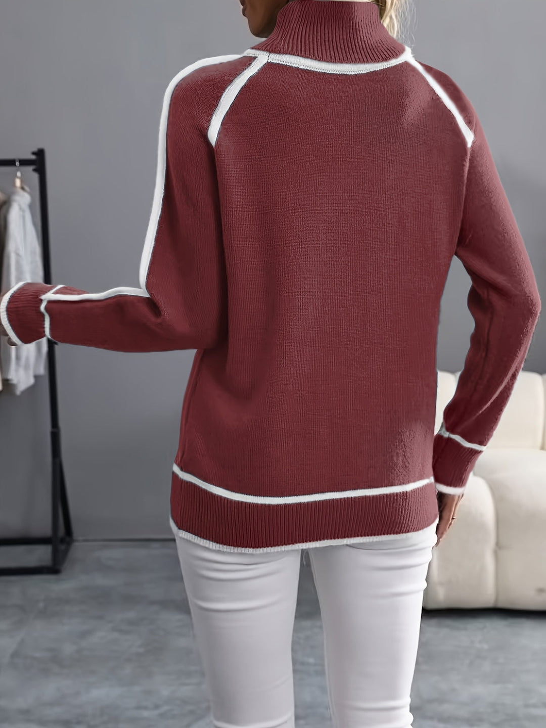 Janice - High Neck Pullover