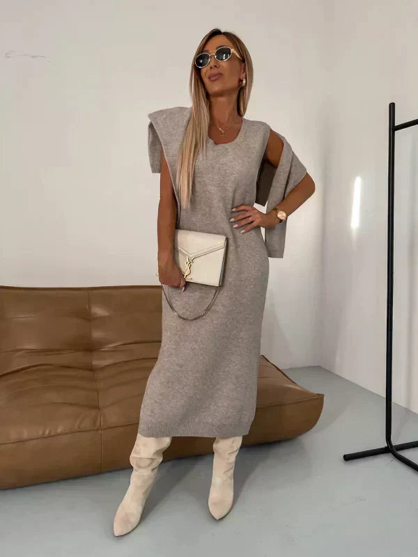 Rosie - Elegant Sweater Dress Set