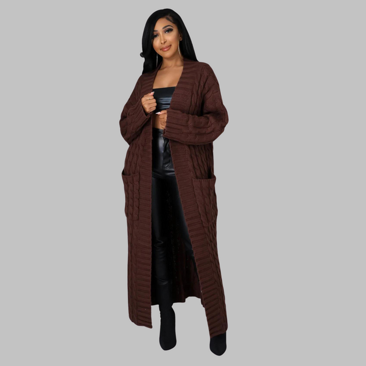 JACKIE™ - Casual Long-Sleeve Long Cardigan
