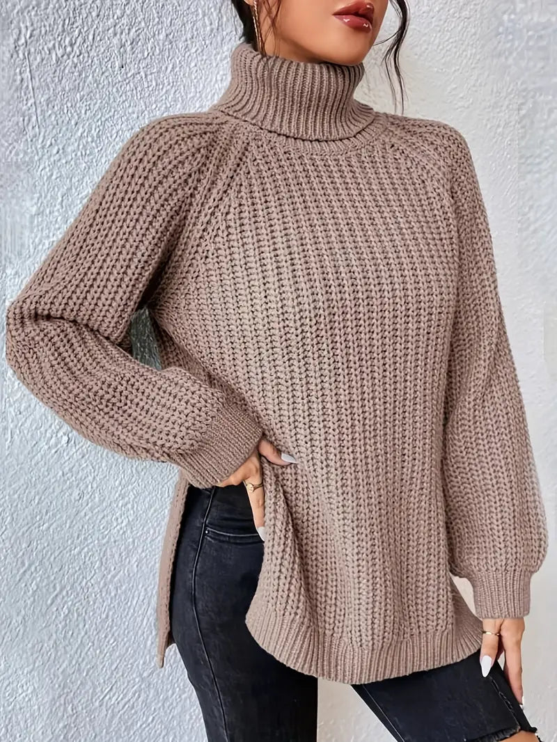 Lavender - Couture Roll Neck Jumper
