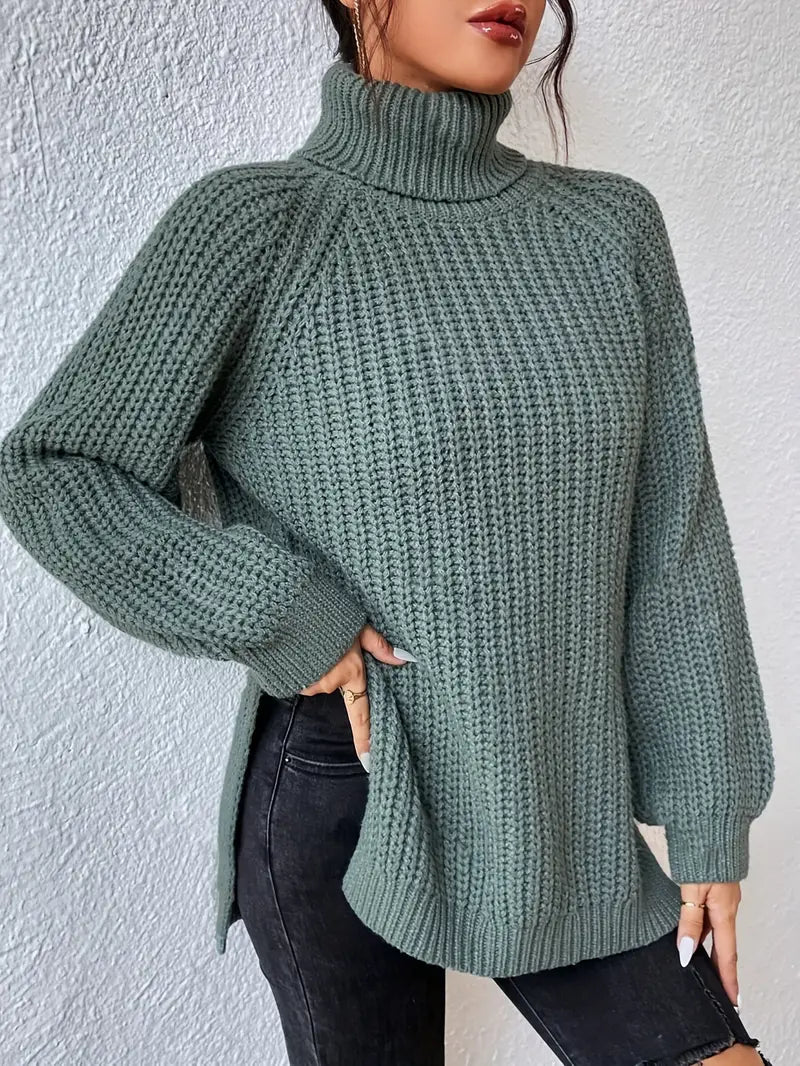Lavender - Couture Roll Neck Jumper