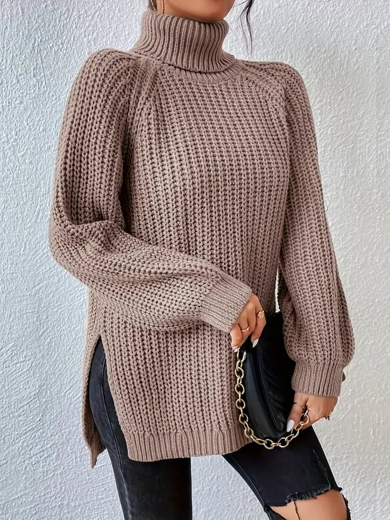 Lavender - Couture Roll Neck Jumper
