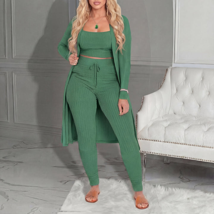 AMARIE™ - Cozy Three Piece Cardigan & Leggings Co-Ord Set